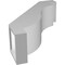Ekena Millwork 5-in. W x 14-in. D x 18-in. H Copenhagen Architectural Grade PVC Knee Brace BRCP05X14X18CHG - alternate 2
